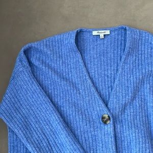Madewell Blue Ribbed Sweater